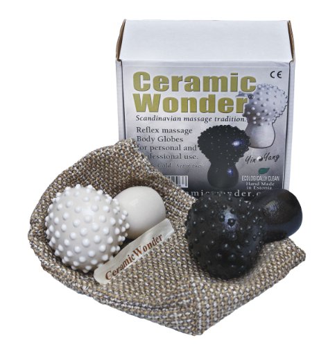 Ceramic Wonder 1139 Reflex Globes Set, schwarz und weiß von Ceramic Wonder