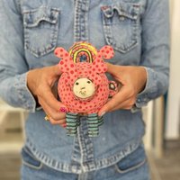 Einzigartige Rosa Keramikskulptur, Traumhausskulptur, Wunderliche Geschenk Für Neues Zuhause, Einweihungsgeschenk, Lgbtq Geschenk von CeramicArtbyLucy
