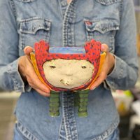 Kunstvolle Keramikschale, Skulpturale Schale, Kunstschale, Keramikschale von CeramicArtbyLucy