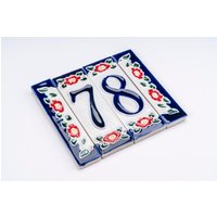 Handgefertigte Hausnummer Aus Keramik 13 cm von CeramicHouseNumbers