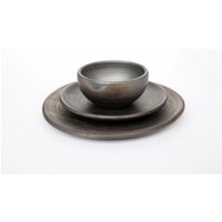 3Er Set Geschirr Mit Schale Und 2 Tellern - Aus Handgedrehten/Schalen Für Keramik von CeramicNetwork