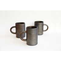 Handgefertigte Keramik Kaffeebecher Metallic Schwarz Rustikale Tasse Handgefertigte Keramik Kaffeebecher Metallic Schwarz Rustikale Tasse von CeramicNetwork