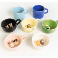 Benutzerdefinierte Haustier Keramiktasse Personalisierte Handgemachte Hundetasse Farbe Haustier-Liebhaber-Geschenk Spezielle Kaffeekatzentasse von LycheeCeramic