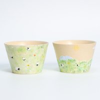 Skurrile Keramikschale Schaf Handgemacht Cottagecore Himmel Grassfeld Keramiktasse Süsse Espressotasse Housewarming Geschenk Fairycore Becher Y2K von LycheeCeramic