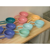 Keramiktasse, Großer Henkel, Handgemacht, Coole Tasse, Verschiedenes Design von CeramicStudio1300