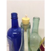1 Blassgelbe Keramik Dochthalter Diy Öllampe Recycling Glasflaschen Kerze Flamme Innendekoration Baumwolldocht von CeramicWickHolders