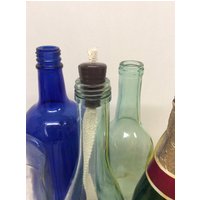 1 Schiefer Braun Keramik Dochthalter Diy Öllampe Recycling Glasflaschen Kerze Flamme Innendekoration Baumwolle Docht von CeramicWickHolders