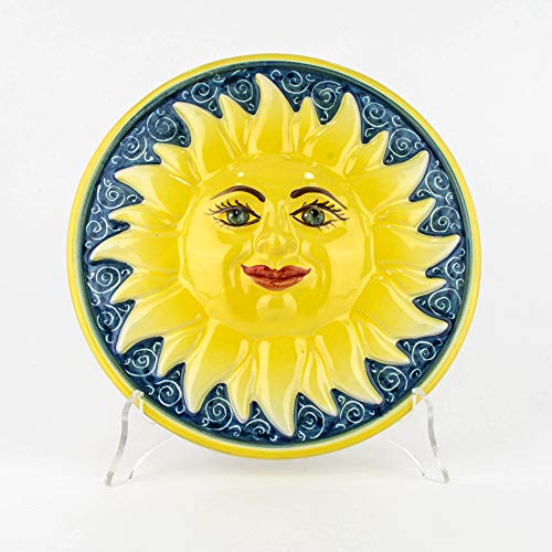 CEAR Keramik - Sonne Sizilien blau Keramik Caltagirone Sole Wandbild zum Aufhängen handgefertigt CEAR Keramik - Sonne Sizilien blau Keramik Caltagirone Sole Wandbild zum Aufhängen handgefertigt von Ceramiche Azzaro & Romano Caltagirone