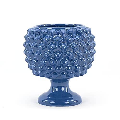 CEAR ceramiche - Halb Tannenzapfen H 21 cm, Blau, Tannenzapfen, Aufbewahrungsbox, Taschenleer, sizilianische Keramik von Caltagirone CEAR ceramiche - Halb Tannenzapfen H 21 cm, Blau, Tannenzapfen, Aufbewahrungsbox, Taschenleer, sizilianische Keramik von Caltagirone von Ceramiche Azzaro & Romano Caltagirone