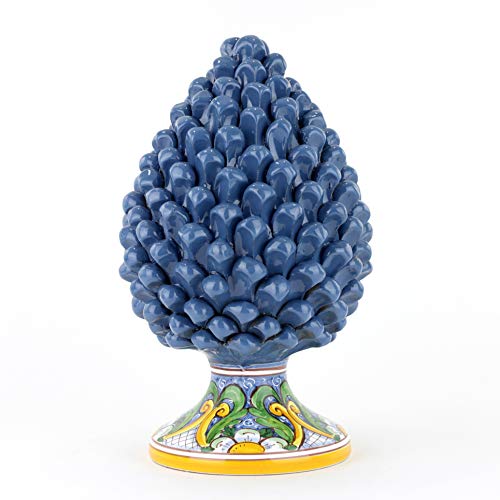 Sizilianischer Zapfen aus Caltagirone Keramik - Blau - H 30 cm - komplett handgefertigt - 100% Made in Italy Sizilianischer Zapfen aus Caltagirone Keramik - Blau - H 30 cm - komplett handgefertigt - 100% Made in Italy von Ceramiche Azzaro & Romano Caltagirone