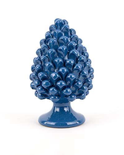 Tannenzapfen aus Keramik von Caltagirone – Kobaltblau – H 20 cm – komplett handgefertigt – 100% Made in Italy Tannenzapfen aus Keramik von Caltagirone – Kobaltblau – H 20 cm – komplett handgefertigt – 100% Made in Italy von Ceramiche Azzaro & Romano Caltagirone