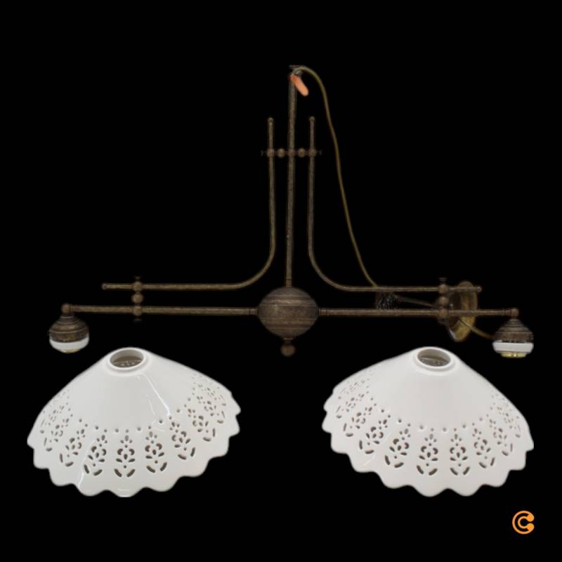 Ceramiche Hängeleuchte Pizzo Hängelampe Deckenlampe Leuchte Lampe Siehe Text B-Ware von Ceramiche