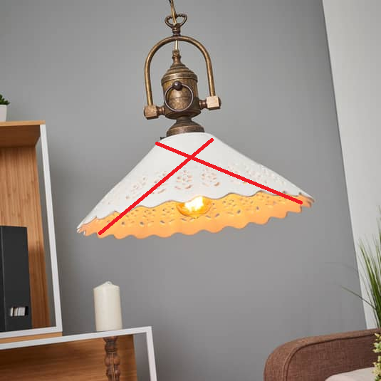 Ceramiche Pizzo Hängeleuchte Hängeleuchte Deckenlampe Siehe Text/Foto B-Ware von Ceramiche