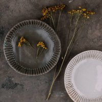 Grün Weiß Keramik Tiefe Platte Keramikplatte Sauce Salat Pasta Servierplatte Handgemachte Rustikale Geschirr Steingut Teller Schüssel von CeramicsStories