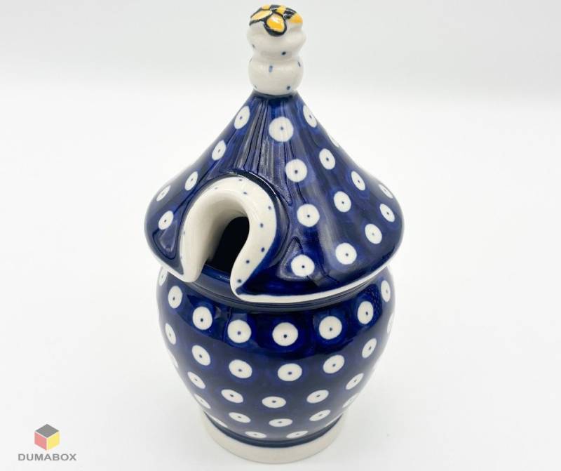 Ceramika Artystyczna Bolesławiec Honigglas Handgemachter Honigbehälter Honigtopg Honigspender Bunzlauer Keramik von Ceramika Artystyczna Bolesławiec