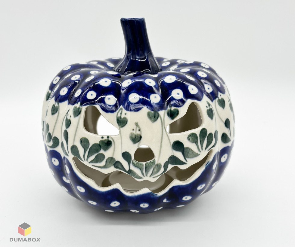 Ceramika Artystyczna Bolesławiec Kerzenlaterne Keramik-Kürbis Ø17 cm – Halloween-Laterne, handbemalt Ceramika Artystyczna Bolesławiec Kerzenlaterne Keramik-Kürbis Ø17 cm – Halloween-Laterne, handbemalt von Ceramika Artystyczna Bolesławiec