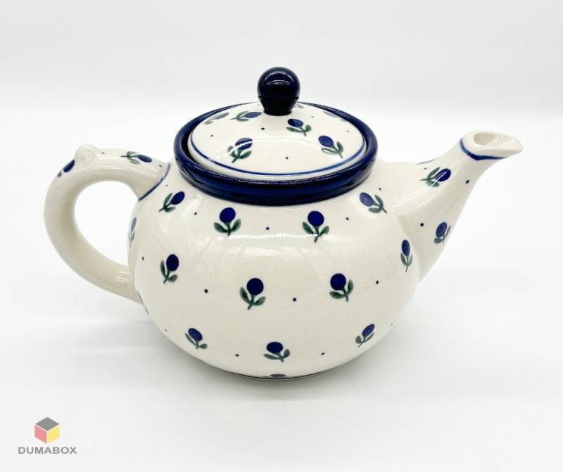 Ceramika Artystyczna Bolesławiec Teekanne Bunzlauer Keramik Teekanne mit Sieb Handgemalt Handgemacht von Ceramika Artystyczna Bolesławiec