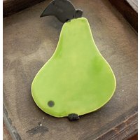 Keramik Birne Platte Grün Dish Obst Löffel Rest Eco Freundlich Material Keramik Birne Platte Grün Dish Obst Löffel Rest Eco Freundlich Material von Ceraminic