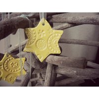 Keramik Weihnachtsbaumschmuck, 3Er Set von Ceraminic