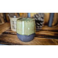 Keramik Becher, Kaffeebecher Handgetöpfert, Steinzeug „Lichen" 190Ml | B250201 von CeramixByKim
