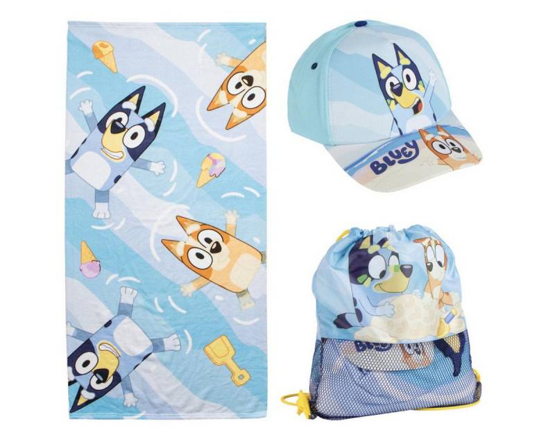 Cerda Handtuch Set Bluey für Kinder – Mehrteiliges Set im Aufbewahrungsbeutel, (Spar-Set) von Cerda