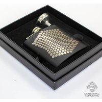 Sechseckige Matrix - Edelstahl Flask Geschenk Für Ihn Weihnachtsgeschenk Bräutigam Heilige Geometrie Gravur Sechseckige Matrix - Edelstahl Flask Geschenk Für Ihn Weihnachtsgeschenk Bräutigam Heilige Geometrie Gravur von CerebralConcepts