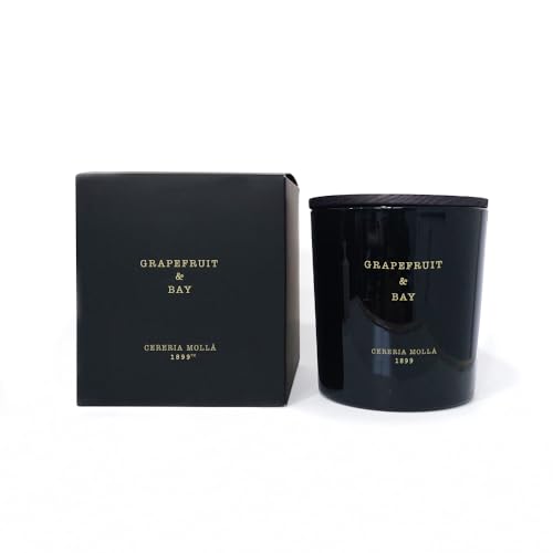 CERERÍA MOLLA 1899 | XL Kerze Grapefruit & Bay | 3-Docht Aromakerzen | 80 Stunden Brenndauer | Natürliche Duftkerze | Recycelbare Verpackung | Handgemachte Kerze von Cereria Molla