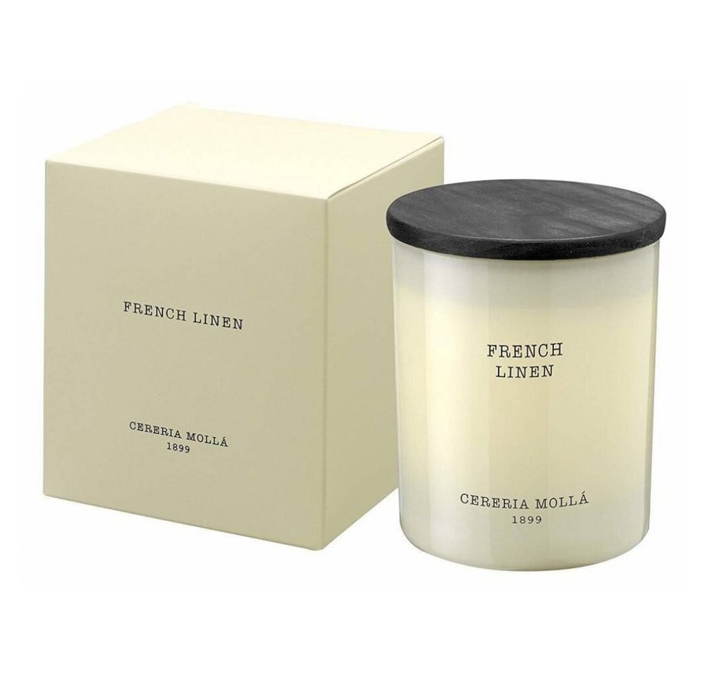 Cereria Molla Duftkerze Creme-Duftkerze French Linen (Kerze) 230 g von Cereria Molla