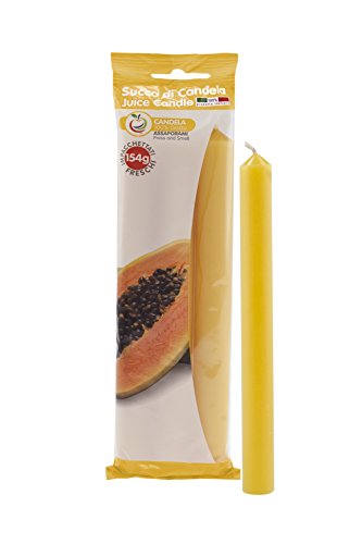 Cereria di Giorgio Saft Duftkerze Früchte Obst, Wachs, Orange Klar, 1.9 x 1.9 x 20 cm von Cereria di Giorgio