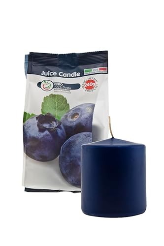Cereria di Giorgio Saft-Kerze Kerze Duft der Obst, Wachs, dunkelblau, 7 x 7 x 8 cm von Cereria di Giorgio