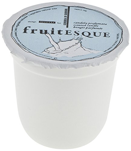 Cereria di Giorgio fruitesque Duftkerze im Topf Joghurt, Wachs, Weiß, 7 x 7 x 7 cm von Cereria di Giorgio