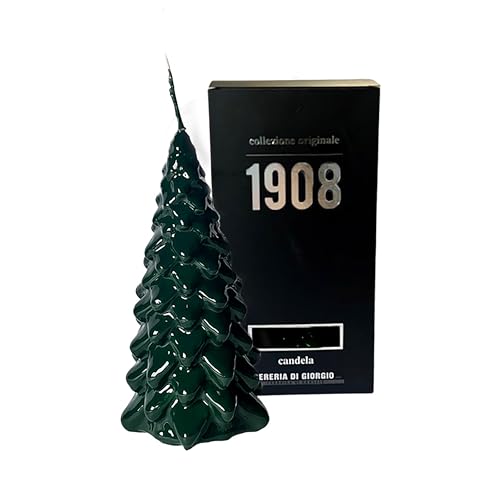 Handgefertigte Kerze – Weihnachtsbaum – Cereria di Giorgio – dunkelgrün – Höhe 20 cm – handgefertigt Handgefertigte Kerze – Weihnachtsbaum – Cereria di Giorgio – dunkelgrün – Höhe 20 cm – handgefertigt von Cereria di Giorgio
