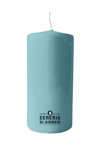 Kerze Durchmesser 7 cm Höhe 15 cm - Himmelblau Kerze Durchmesser 7 cm Höhe 15 cm - Himmelblau von Cereria di Giorgio
