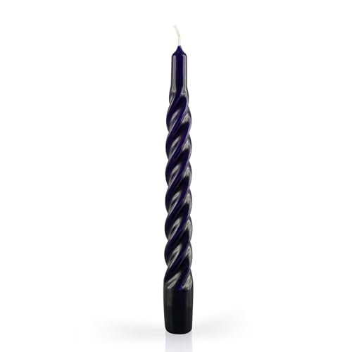 Lackierte Kerzen gedreht, Durchmesser 2,2 cm, Höhe 21 cm - 3 Stück - Farbe Nachtblau - Cereria Di Giorgio Lackierte Kerzen gedreht, Durchmesser 2,2 cm, Höhe 21 cm - 3 Stück - Farbe Nachtblau - Cereria Di Giorgio von Cereria di Giorgio