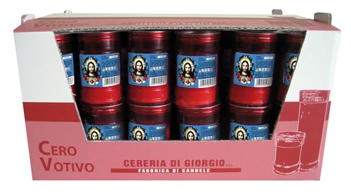 Packung mit 60 Votivkerzen, die dem Heiligen Herzen gewidmet sind - Modell P30 - Brenndauer 25 Stunden - Cereria Di Giorgio Packung mit 60 Votivkerzen, die dem Heiligen Herzen gewidmet sind - Modell P30 - Brenndauer 25 Stunden - Cereria Di Giorgio von Cereria di Giorgio