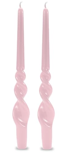 Set mit 2 gewollten Kerzenleuchtern, lackiert, Handarbeit, Höhe 30 cm, Cereria di Giorgio – Farbe Puderrosa Set mit 2 gewollten Kerzenleuchtern, lackiert, Handarbeit, Höhe 30 cm, Cereria di Giorgio – Farbe Puderrosa von Cereria di Giorgio
