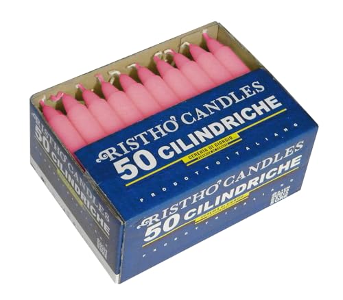Set mit 50 Stumpenkerzen, Durchmesser 2,1 cm, Höhe 16 cm, Brenndauer 5 Stunden, Farbe Altrosa Cereria Di Giorgio Set mit 50 Stumpenkerzen, Durchmesser 2,1 cm, Höhe 16 cm, Brenndauer 5 Stunden, Farbe Altrosa Cereria Di Giorgio von Cereria di Giorgio
