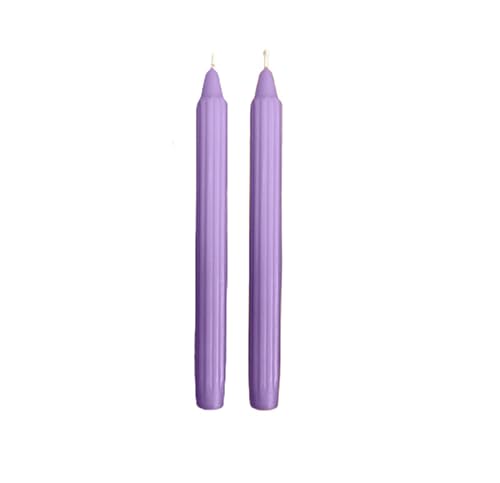 Set mit 8 dekorativen Kerzen, Doriche, Farbe Violett – Brenndauer 8 Stunden – Durchmesser 2,2 cm, Höhe 25 cm Set mit 8 dekorativen Kerzen, Doriche, Farbe Violett – Brenndauer 8 Stunden – Durchmesser 2,2 cm, Höhe 25 cm von Cereria di Giorgio