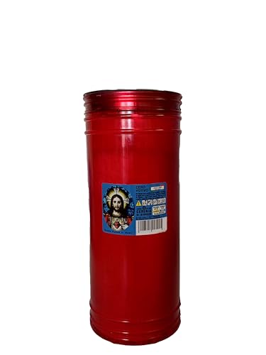 Votivkerze Heiliges Herz Big Size P100 Farbe Rot - Dauer 10 Tage von Cereria di Giorgio