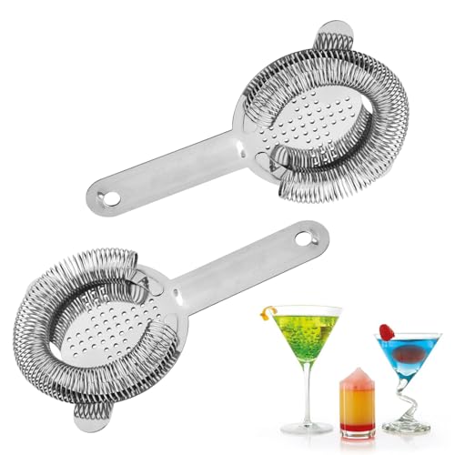 2Pcs Barsieb Cocktail,Cocktail Strainer,Cocktail Edelstahl-Bar-Sieb,Barsieb aus Edelstahl,Barkeeper Sieb,Professionelle Filter Tool Für Den Gewerblichen Barkeeper Oder Den Heimgebrauch 2Pcs Barsieb Cocktail,Cocktail Strainer,Cocktail Edelstahl-Bar-Sieb,Barsieb aus Edelstahl,Barkeeper Sieb,Professionelle Filter Tool Für Den Gewerblichen Barkeeper Oder Den Heimgebrauch von Cerioll