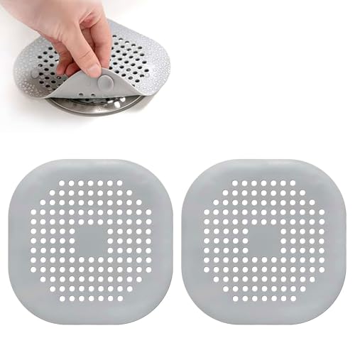 Abflusssieb, Haarsieb Dusche, 2 Stück Haarfänger Dusche, Waschbecken Sieb, Badewanne Abflussabdeckung, Abfluss Abdeckung, Duschablauf Haarsieb, Silikon Spülbecken Sieb mit Saugnapf für Küche (Grau) Abflusssieb, Haarsieb Dusche, 2 Stück Haarfänger Dusche, Waschbecken Sieb, Badewanne Abflussabdeckung, Abfluss Abdeckung, Duschablauf Haarsieb, Silikon Spülbecken Sieb mit Saugnapf für Küche (Grau) von Cerioll