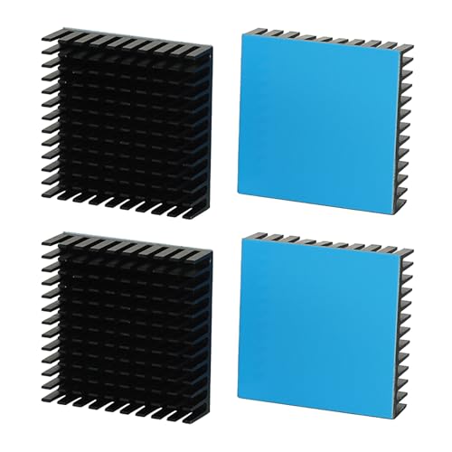 Cerioll Aluminium Kühlkörper, 4 Stück Kühlkörper Mit Wärmeleitender, Heatsink Aluminium, PC Kühlrippen Kühler, Heatsink Mit Thermoklebeband 40 * 40 * 11mm Cerioll Aluminium Kühlkörper, 4 Stück Kühlkörper Mit Wärmeleitender, Heatsink Aluminium, PC Kühlrippen Kühler, Heatsink Mit Thermoklebeband 40 * 40 * 11mm von Cerioll
