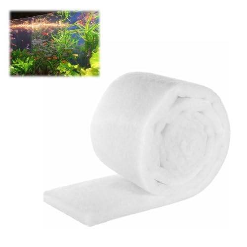 Aquarium Filterschwamm,2 m Aquarium Filtermatte,Aquarium Befestigungs-Filterpads,Aquarium Filtermatte,Verdickter Biochemischer Filterschwamm Filter Pad Filterschaum Für Teich Aquarium (200cmx12cmx3cm) von Cerioll