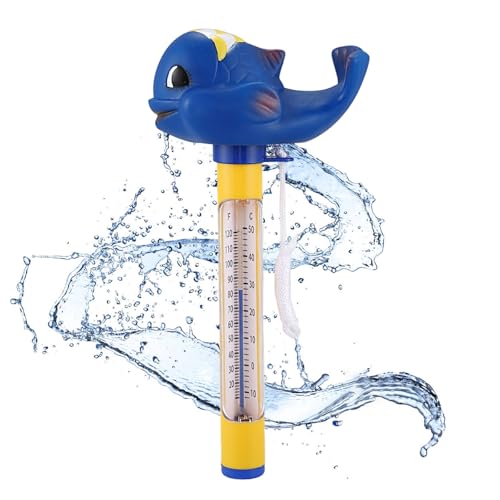 Badethermometer, Wasserthermometer, Baby Thermometer Badewanne, Wassertemperaturmesser, Schwimmendes Wasserthermometer, Bruchsicheres Schwimmbad Thermometer mit Schnur Geeignet für Swimmingpool (Wal) Badethermometer, Wasserthermometer, Baby Thermometer Badewanne, Wassertemperaturmesser, Schwimmendes Wasserthermometer, Bruchsicheres Schwimmbad Thermometer mit Schnur Geeignet für Swimmingpool (Wal) von Cerioll