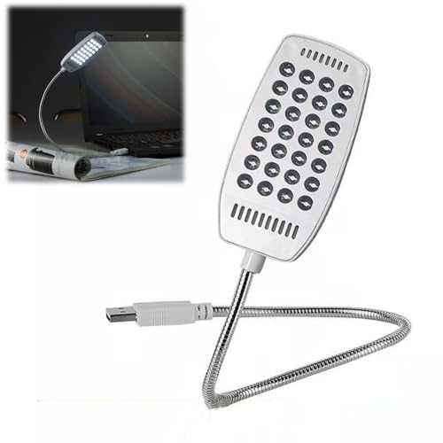 Cerioll USB Anschluss Leselampe,USB Schwanenhals,Computerlampe LED Lampe USB Anschluss,USB Schwanenhals Lampe 28 LED Lichtquelle mit Schalter,USB-Lampen,USB-Leselampe,LED-USB-Licht,Notebook-Leselampe von Cerioll
