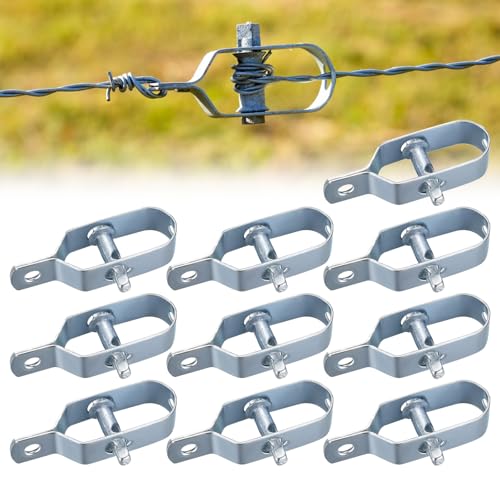 Drahtspanner Spanndraht,Maschendraht Zaunspanner,Zaunspanner für Wildzaun,Drahtspanner verzinkt,Verzinkt Drahtspanner 90mm,Zaunspanner für Knotengeﬂechtzaun, Garten Spanndraht, Weidezaun(Länge: 10cm) von Cerioll