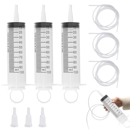 Große Spritzen Mit Schlauch,Spritze 100ml Mit Schlauch,100ml Spritzen Set Mit Schlauch,3 Stück 100ml Spritze Mit Schlauch,Kunststoff Spritze Mit Schlauch,Großer Plastikspritze,Für Industrie,Garten Große Spritzen Mit Schlauch,Spritze 100ml Mit Schlauch,100ml Spritzen Set Mit Schlauch,3 Stück 100ml Spritze Mit Schlauch,Kunststoff Spritze Mit Schlauch,Großer Plastikspritze,Für Industrie,Garten von Cerioll