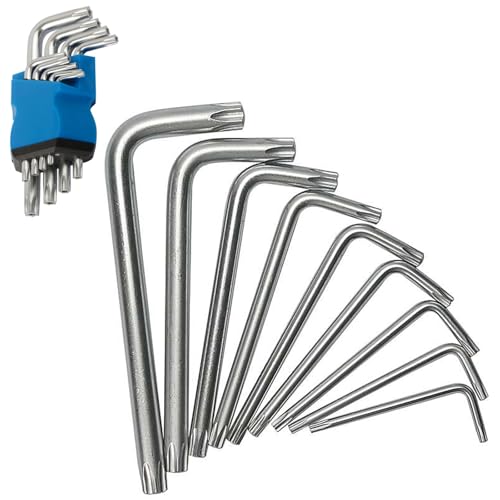 Innensechskant Satz, Sechskantschlüssel, 9 Stück Profi Sechskantschlüssel Set, Winkelschlüsselsatz, T10-T50, Für Fahrrad Reparatur Und Haushalts Geräten von Cerioll