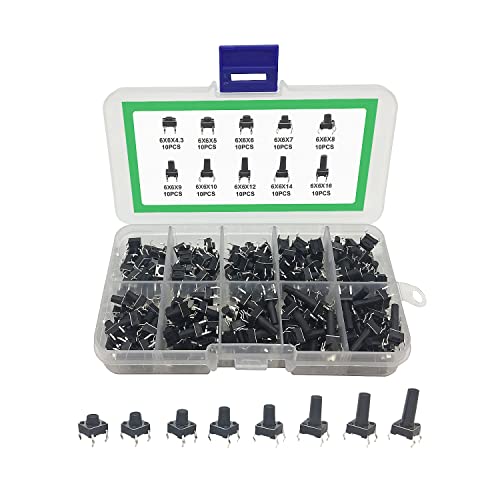 Momentaner taktiler Druckschalter,Tact Button Schalter,Druckknöpfe Tasten,Button Micro Tactile Switch,Druckknopfschalter,4-polig Miniatur-Mikro-Taster-Tastschalter,10 Types Button Micro Tactile Switch Momentaner taktiler Druckschalter,Tact Button Schalter,Druckknöpfe Tasten,Button Micro Tactile Switch,Druckknopfschalter,4-polig Miniatur-Mikro-Taster-Tastschalter,10 Types Button Micro Tactile Switch von Cerioll