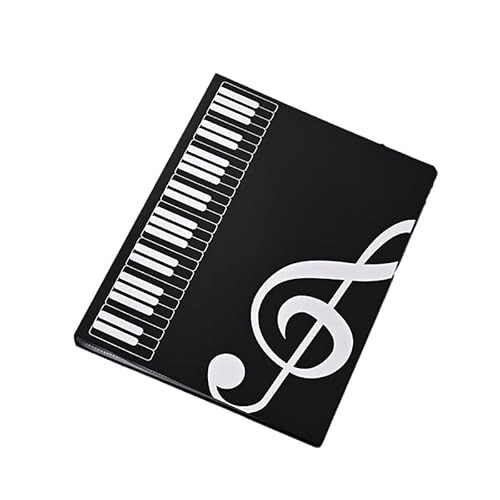 Notenmappe, Notenordner, Registermappen Music Sheet Chormappe, Musikordner A4 80 Fächer/160 Seiten, Chormappe Schwarz für Notenblätter, Wasserdicht Kunststoff Music Folder mit 10 Noten Büroklammern Notenmappe, Notenordner, Registermappen Music Sheet Chormappe, Musikordner A4 80 Fächer/160 Seiten, Chormappe Schwarz für Notenblätter, Wasserdicht Kunststoff Music Folder mit 10 Noten Büroklammern von Cerioll